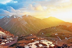 Medeo Gorge, a picturesque valley located some 15 kilometres above Almaty