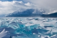 Turquois ice of Baikal