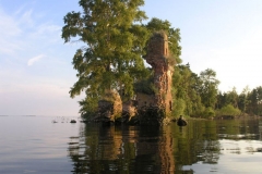 Remains of flooded church